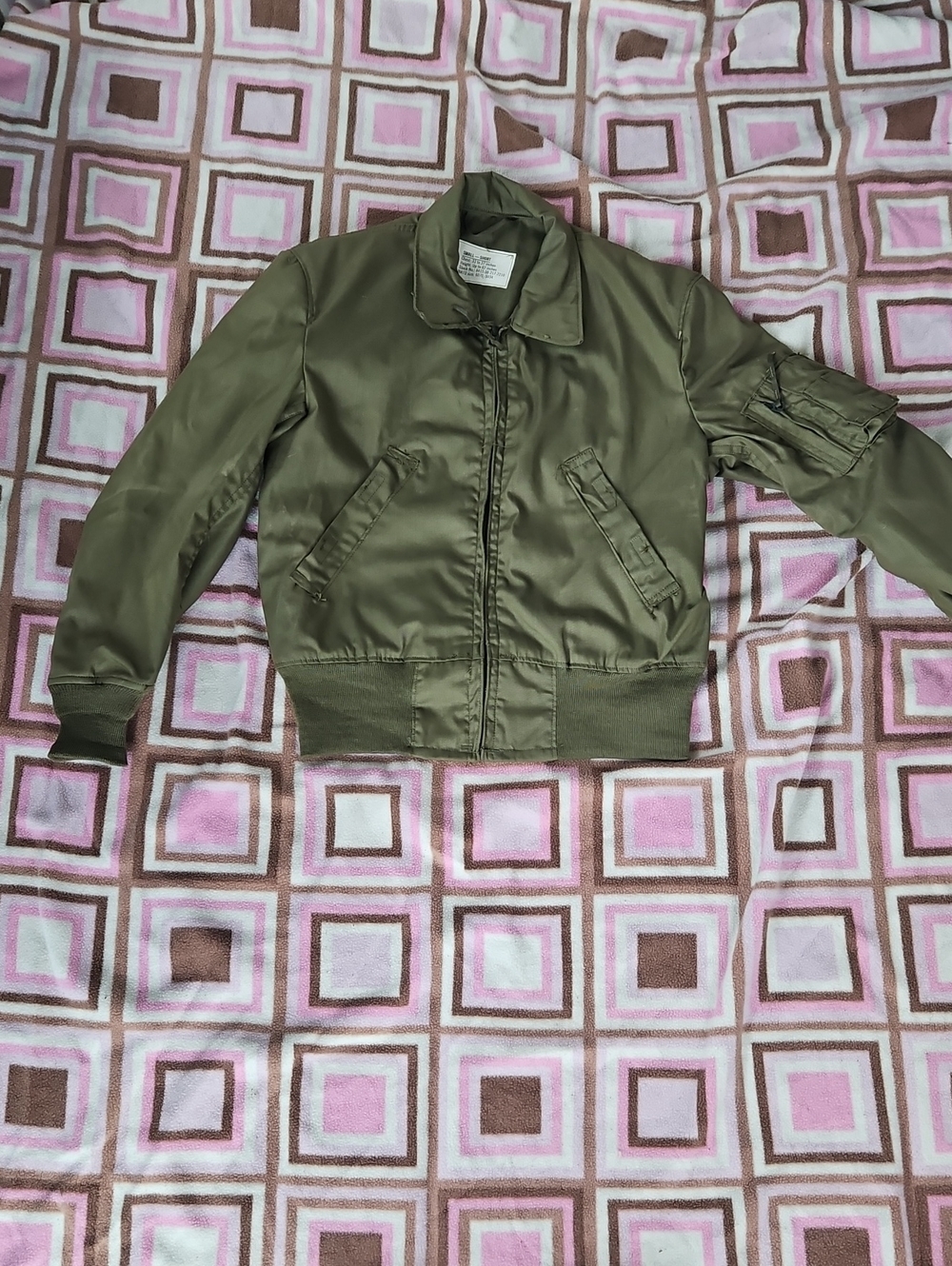 Olive Green Bomber Jacket